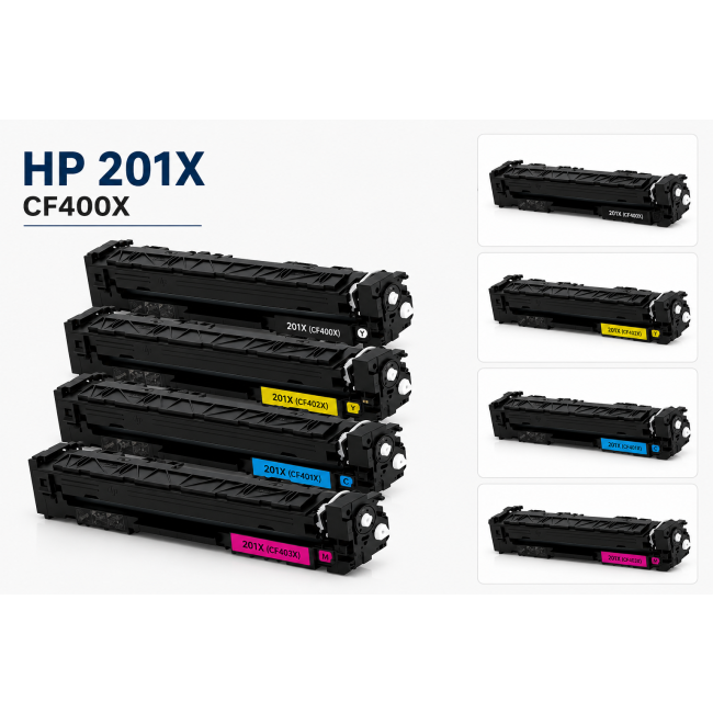 Zestaw tonerów HP 4 sztuki HP 201X CF400X